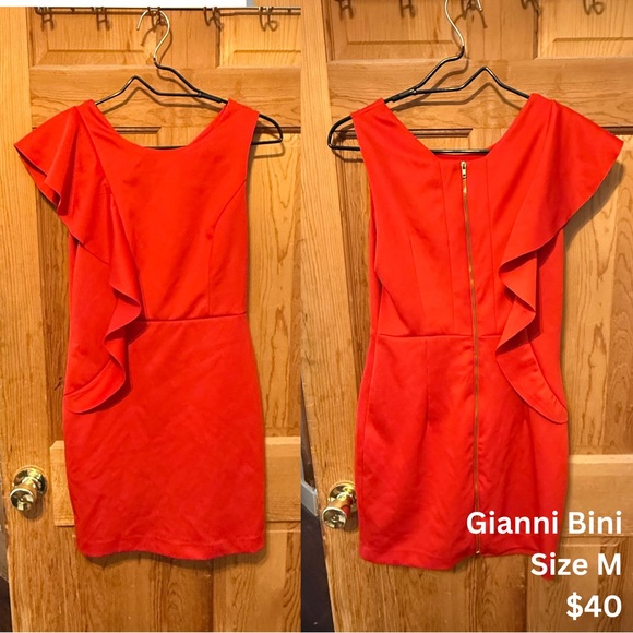 Gianni Bini Dresses & Skirts - Gianni Bini One Shoulder Red Dress